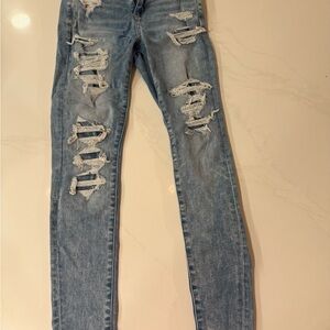 Distressed Blue Women's Jeans